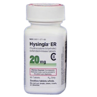 Hysingla ER 20 mg